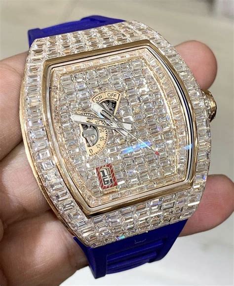 richard mille iced out fake